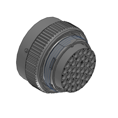 ECOMATE, Plug, Size 22, 38 Position, Pin, Silicone Seal
