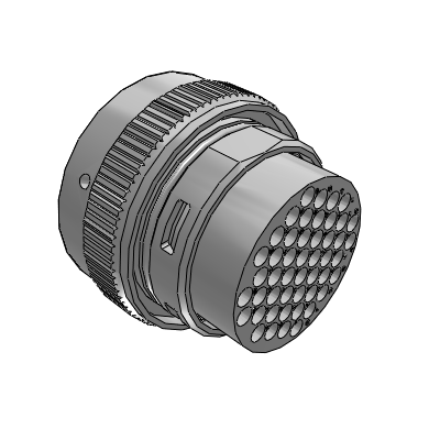 ECOMATE, Plug, 48 Position, Male, Shell Size 24, with Silicone Seal, IP69K