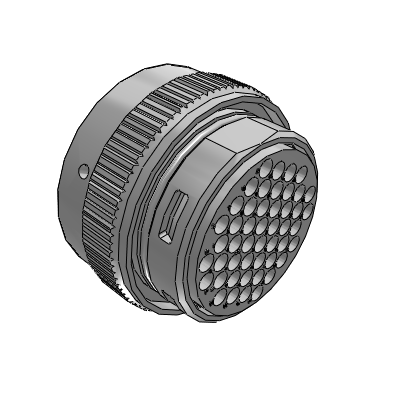 ECOMATE, Plug, 48 Position, Female, Shell Size 24, with Silicone Seal, IP69K