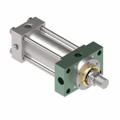 Rectangular flange, header