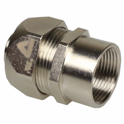 6550 Micro Series - Metric Union Elbow - Elbow - Push-In Nickel