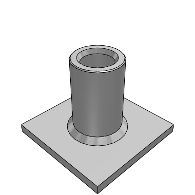 Threaded transport anchor flat FLA