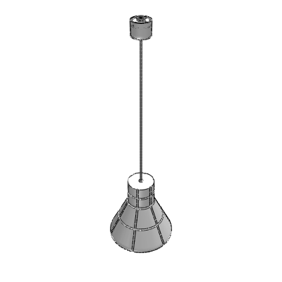 FLARED cast LED suspended