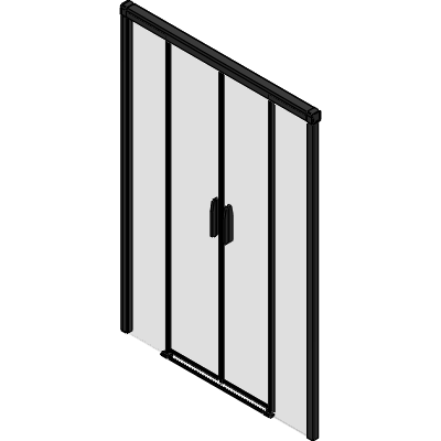 sliding door with frame