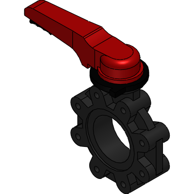 ASAHI YUKIZAI CORPORATION Butterfly Valve Type 57TL Lever Industrial Valves