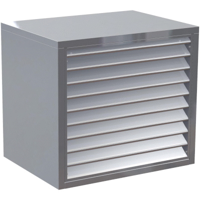 Acoustic hood - silver grey color