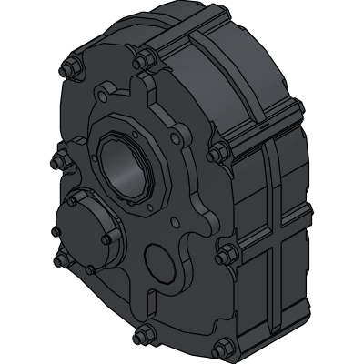 Mini bevel gearbox, 3D CAD Model Library