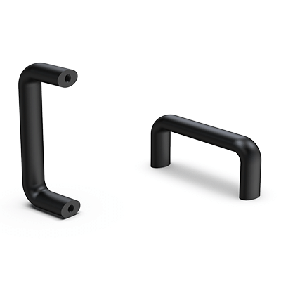 Bürgelgriffe aus Aluminium Durchguss mit Sacklochgewinde