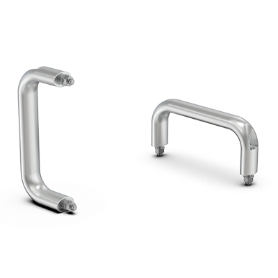 Bügelgriffe für Maschinen- und Gerätebau mit Durchgangsbohrung