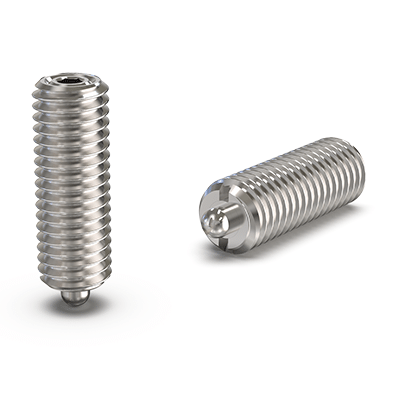 Ball and spring index plungers with pin, stainless steel quality