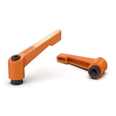 Klemmhebelmuttern, verstellbar, Zinkdruckguss, Gewinde Stahl