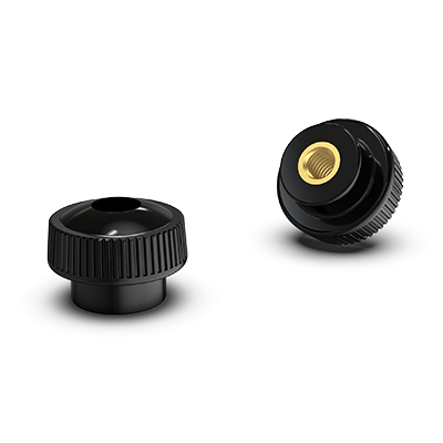 Rändelmuttern mit Durchgangsgewinde, Duroplast