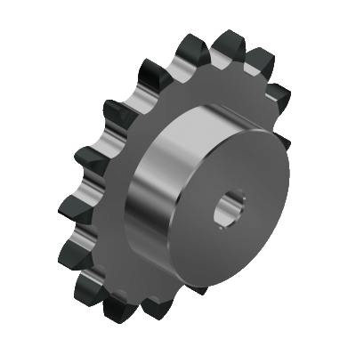 Simplex sprockets with hardened teeth