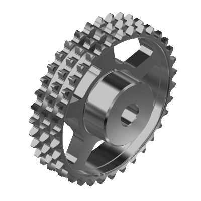 Triplex cast iron sprockets