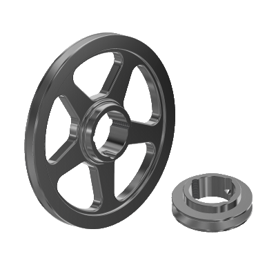 V-belts pulleys for taper bush