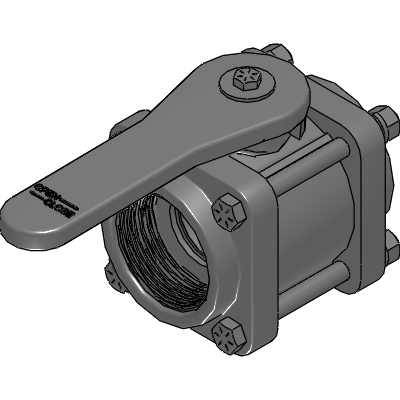 Bee Valve 3 Standard Port, w SS HDW - PN 4012F-20 Industrial Valves