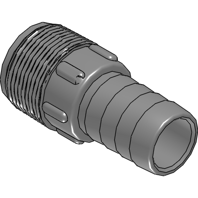 Bee Valve 1 Hose Nipple - PN 100HN-F Industrial Valves