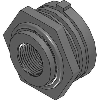 Bee Valve (B) 1-14 Anti-Vortex Fitting wnut, 1 washer and 1 EPDM gasket - PN 63065 Industrial Valves