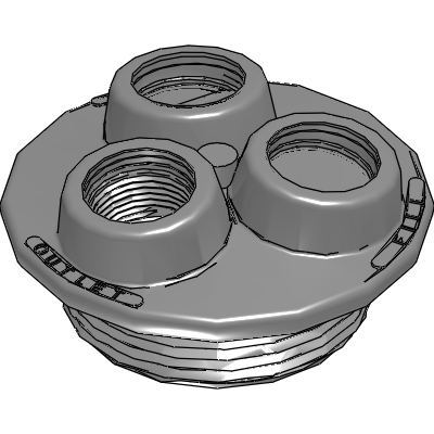 Bee Valve 2-12 MPT Water Tank Cap, Poly - PN MPW100 Industrial Valves