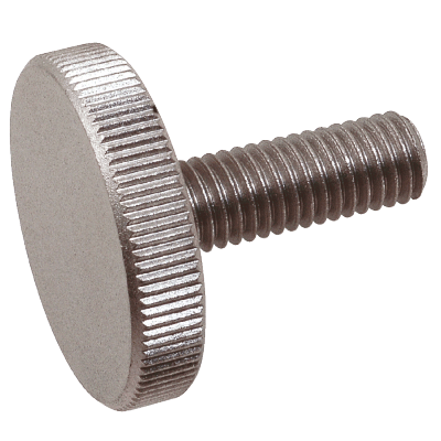 Knurled flat screw - Stainless steel A2 - DIN 653