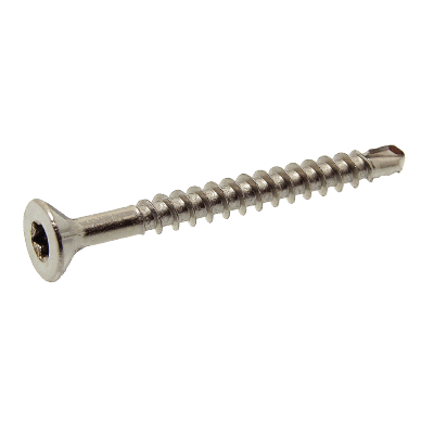Self drilling countersunk head six lobes chipboard screw - Stainless steel A2