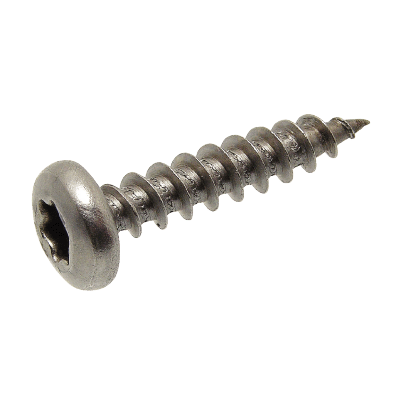 Six lobes cross recessed pan head chipboard screw - Stainless steel A2