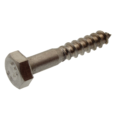 Hexagon head wood screw - Stainless steel A4 - DIN 571