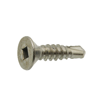 Self drilling square recessed countersunk head screw - Stainless steel A2 - DIN 7504 O