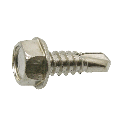 Self drilling hexagon head screw with flange - Stainless steel A2 - DIN 7504 K