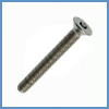 Metric thread security screw flat head six lobes recess with pin - Stainless steel A2