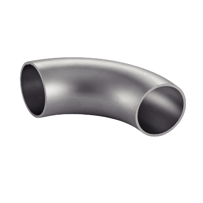 90° satin polished bend  - Stainless steel 304 - 316L