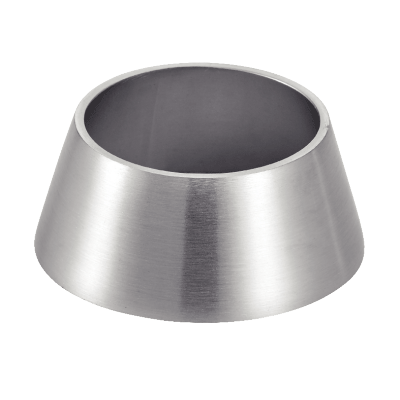 Satin polished concentric reducer - Stainless steel 316L