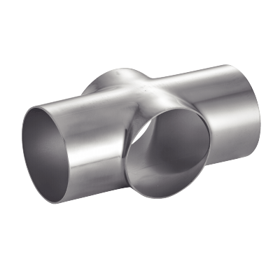 Satin polished extruded cross - Stainless steel 316L