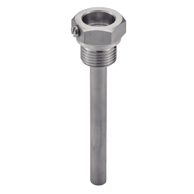 Thermowell with needle screw - I.D. 8,2 mm - Stainless steel 316 Ti