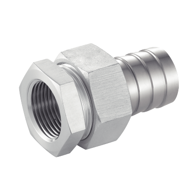 Raccords union cannelés à portée conique - Femelle - cannelé - Inox 316 L - Gaz - NPT