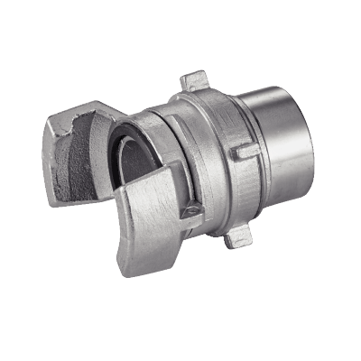 Half coupling with locking ring - Butt welding end - NBR gasket - Stainless steel 316