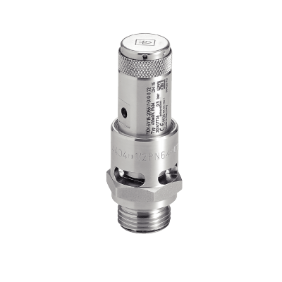 Safety valve with free exhaust - PN40 - Stainless steel 316 - Brass