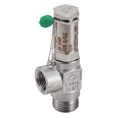 Safety valve PN63 against thermal expansion for gases and liquefied gases - Stainless steel 1.4408