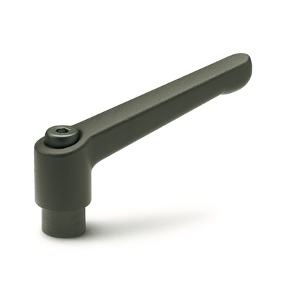 Adjustable hand levers with plain bore