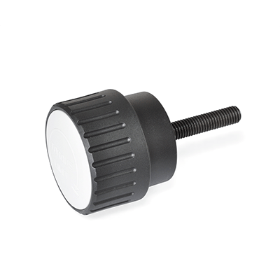 Torque limiting knob screws, with adjustable torque