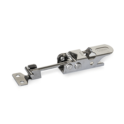 Toggle Latches, Stainless Steel, without Lock Mechanism, Type T, Latch bolt with T-head, with catch
