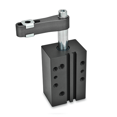 Swing Clamps, Type A, Clamping arm with slotted hole and two flanged washers