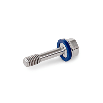 Stainless Steel Screws, Hygienic Design, Low-Profile Head, with Recessed Stud for Loss Protection