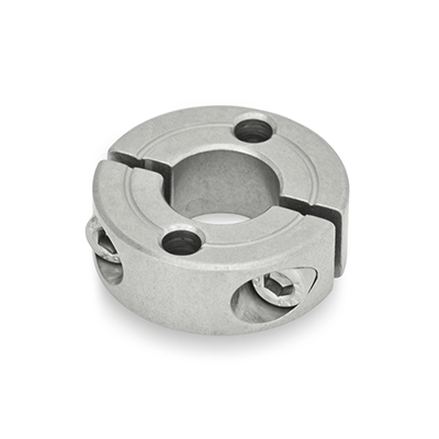Split Stainless Steel-Set collars, Type A, with two through holes