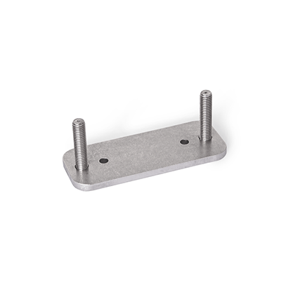 Stainless Steel-Plates with threaded stud, for hinges GN 7241, GN 7243, GN 7247