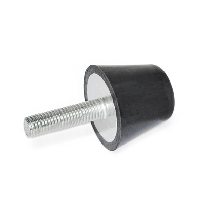 Buffer, with threaded stud, Blunt conical shape