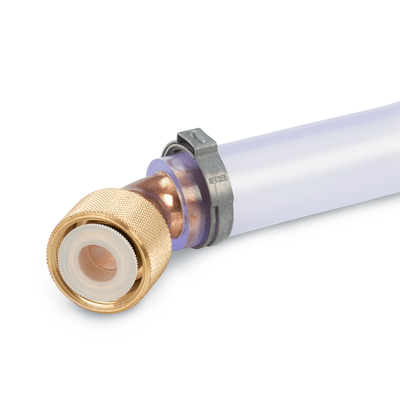 Connector pieces with drain hose, for oil drain valves GN 880, Type C, Connector 90°