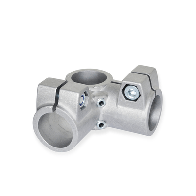 Angle connector clamps, Identification no. 2 with Stainless Steel-clamping screws DIN912