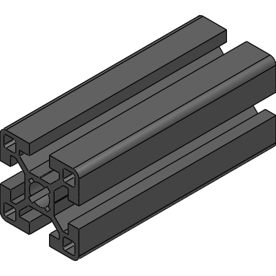 Extrusão de alumínio 40×40 tipo B