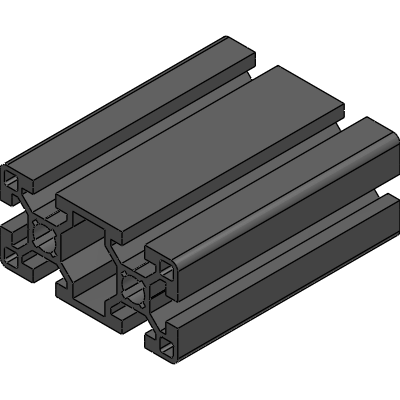 Extrusão de alumínio 40×80 Tipo B